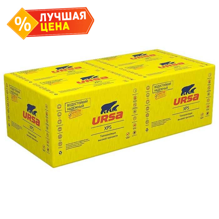 Утеплитель Урса XPS N-V 80х600х1180